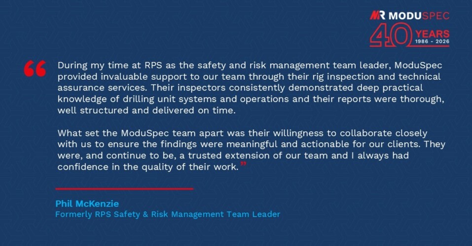 Client feedback on 40 years of ModuSpec from a former RPS employee