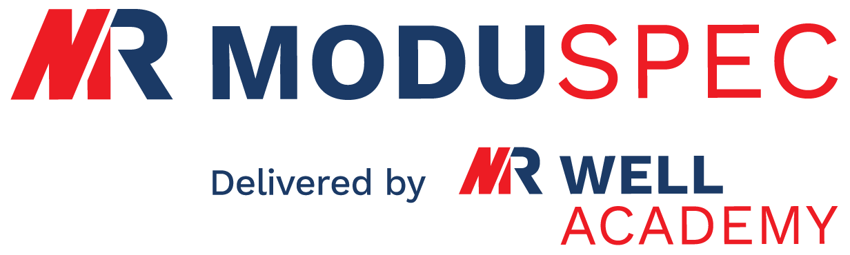 Logo depicting ModuSpec training delivered by Well Academy