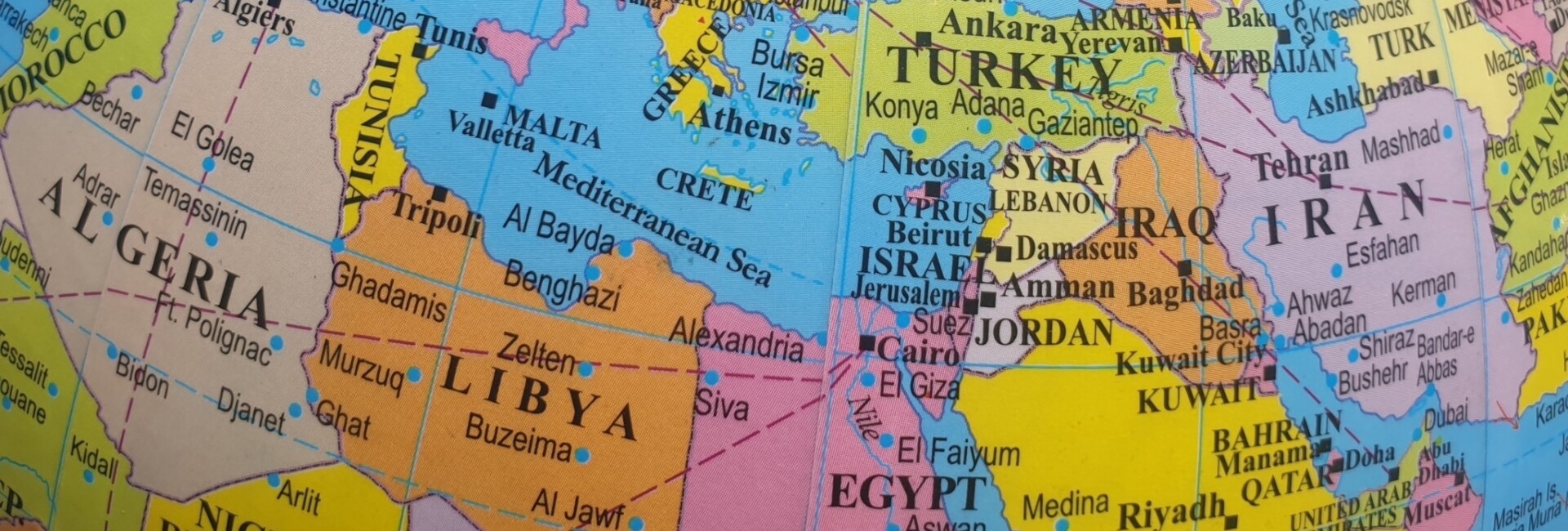Map of Middle East & North Africa